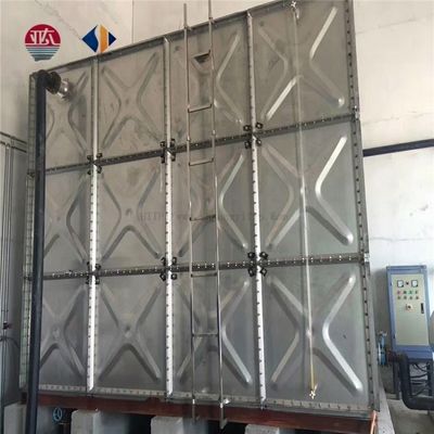 Aanpasbare 400000 liter AI sectioneel rechthoekig gegalvaniseerd staal wateropslagtank