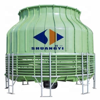 2820 mm x 2900 mm FRP Shell Low Noise Anti Corrosive Round Counter Flow Cooling Tower