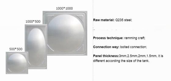 20m3 GRP/FRP/SMC-watertankharsen voor effectieve en langdurige corrosiebestendigheid