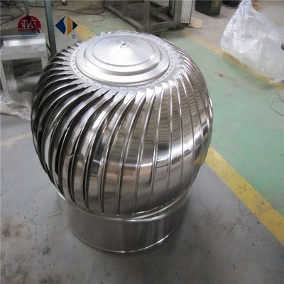 Ventilator van 400 mm van roestvrij staal voor het dak van een turbine voor grootschalige ventilatie in een magazijn