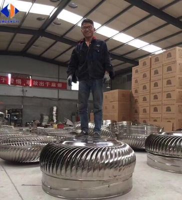 Roofturbineventilator van roestvrij staal 304 zonder motor en aangepaste spanning