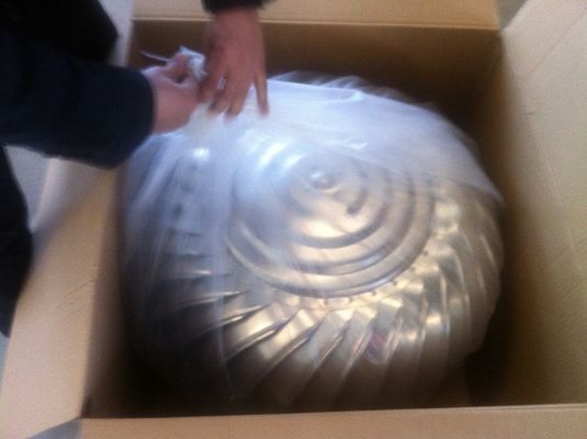 Lucht aangedreven roestvrij staal wind aangedreven dak boven turbine ventilator voor optimale ventilatie